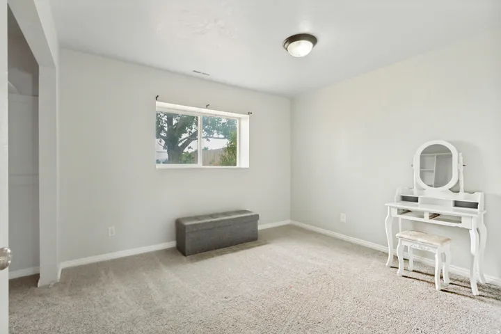 Light-toned wall paint throughout
