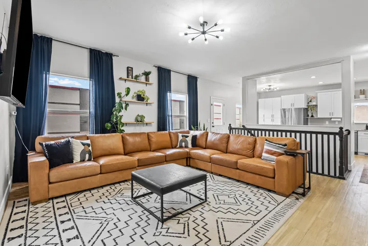 Bright living area.