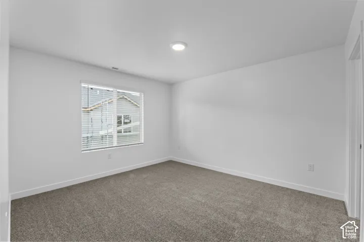 Neutral paint colors with baseboards and crown molding