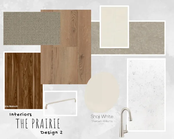 Interior Design Scheme. Illustrating material and finish selections for the property