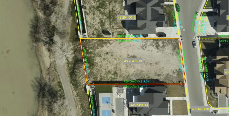 Survey Map. Presenting the property boundaries and associated parcel identification numbers