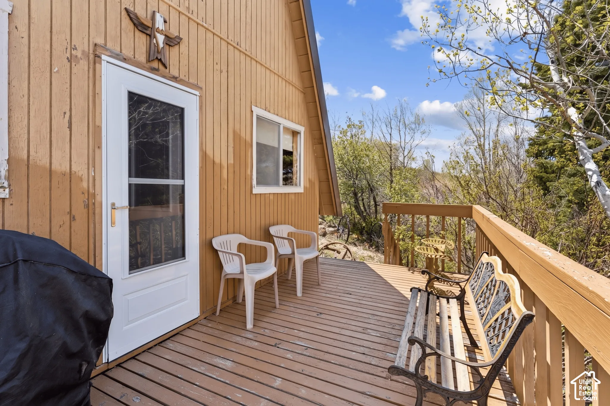 Rear Entry Deck - Secondary entry off the deck with additional seating and direct access to the interior.