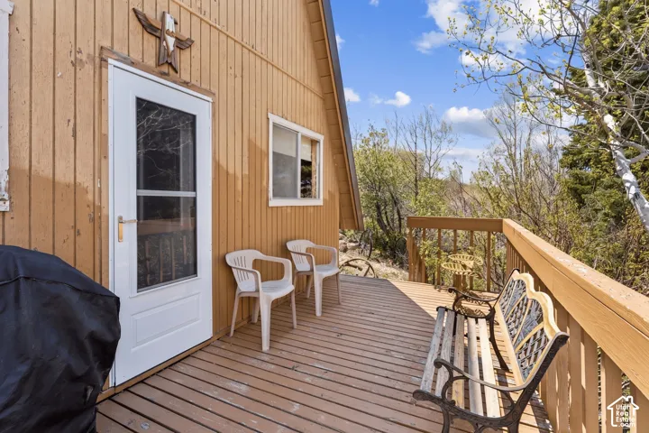 Rear Entry Deck - Secondary entry off the deck with additional seating and direct access to the interior.