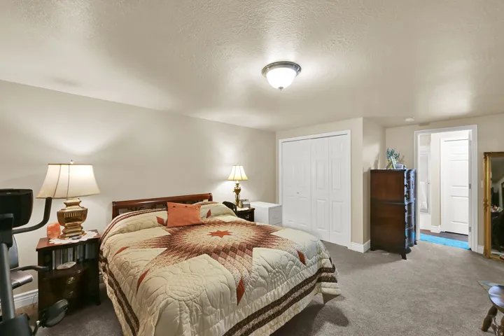 Carpeted room with neutral-toned walls