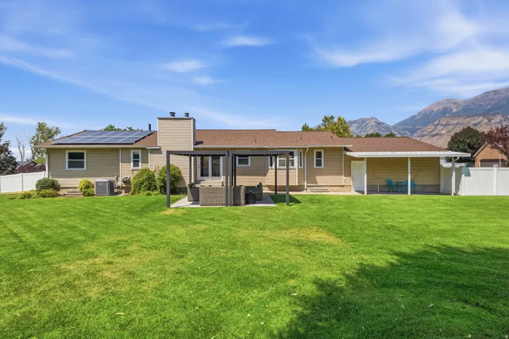 Back of home with Mt. Timpanogos views.