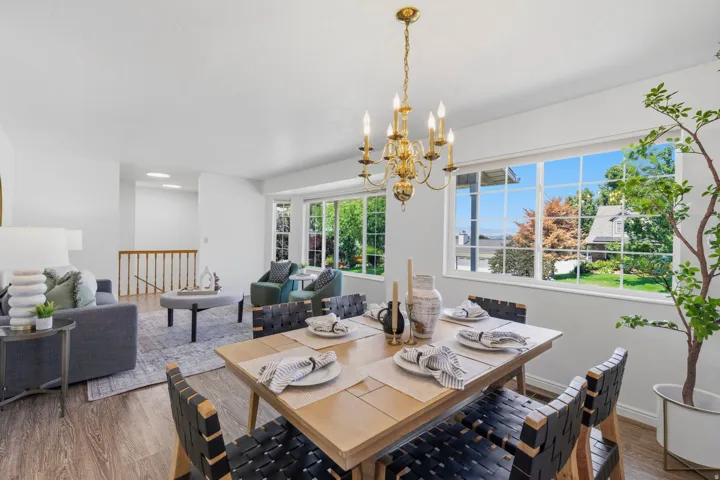 Another view of formal area with mountain and valley views and foyer in background.