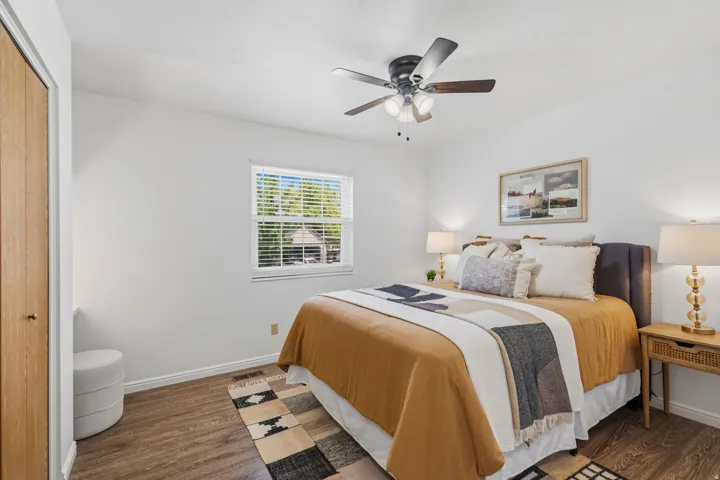 Main level, bedroom #2 has mountain views.