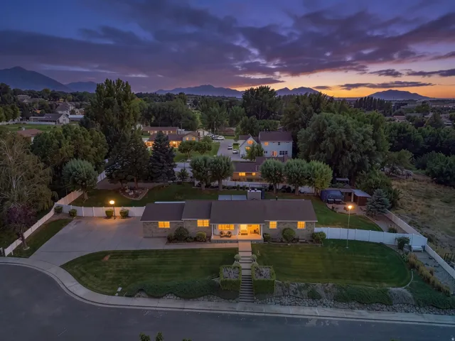 Evening view of home.