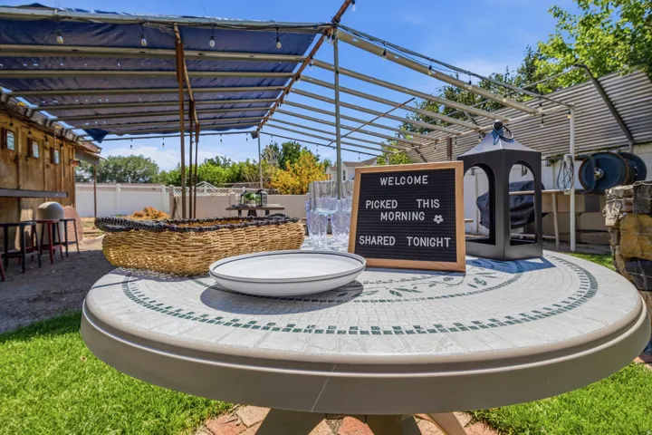 Farm to table dining area.