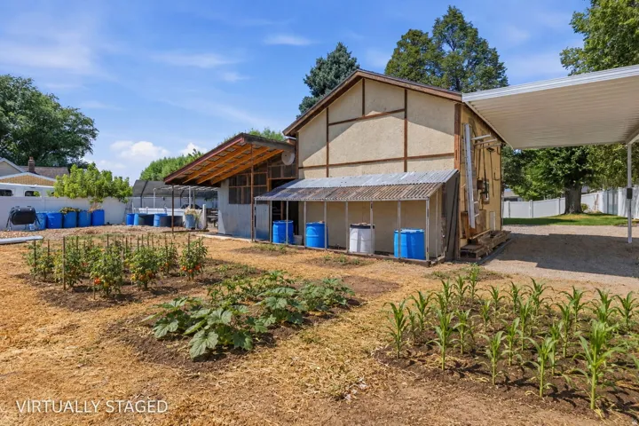 Backside of barn (ai generated garden)
