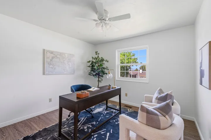 Main level, bedroom #3 or office has mountain views.