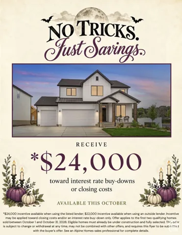 Promotional Flyer. Outlining financial incentives for the property and terms of the offer