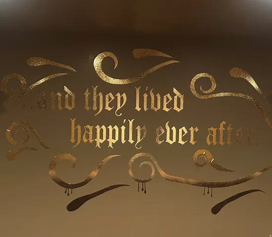 Wall Decal. Displaying decorative text and ornamental flourishes