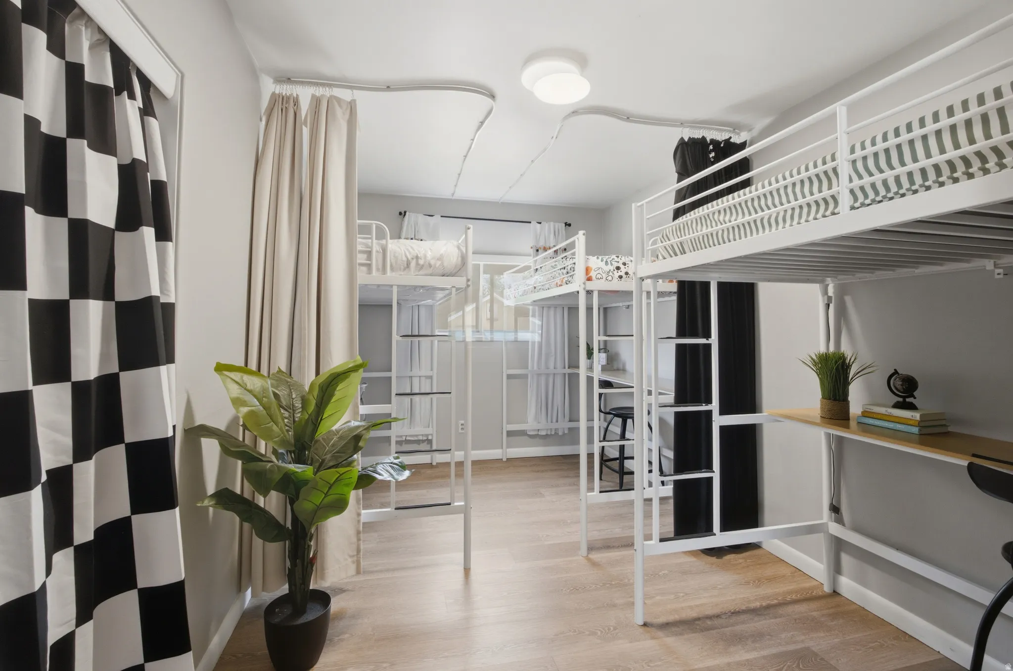 Bedrooms big enough to share, while still providing space for relaxation and study.
