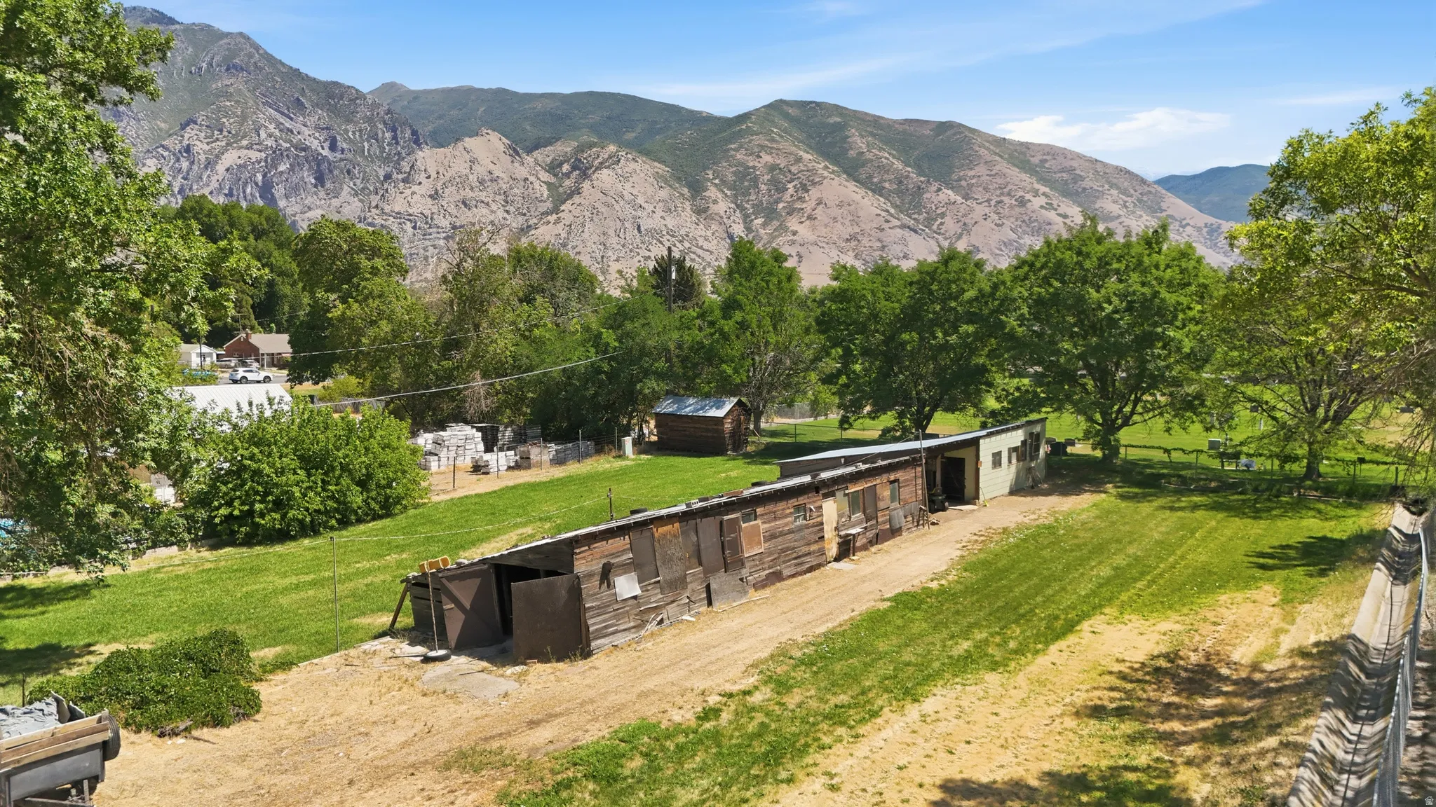 1-acre lot with enormous workshop!