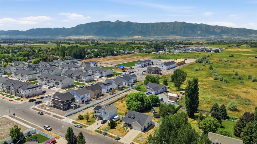 Expansive residential area featuring a collection of contemporary homes and undeveloped plots