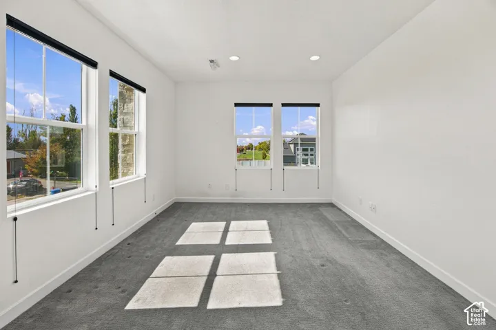 Loft can easily be converted to a bedroom with top down roller shades