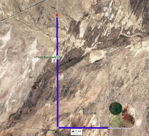 Property Map. Illustrating the property's location and routing information