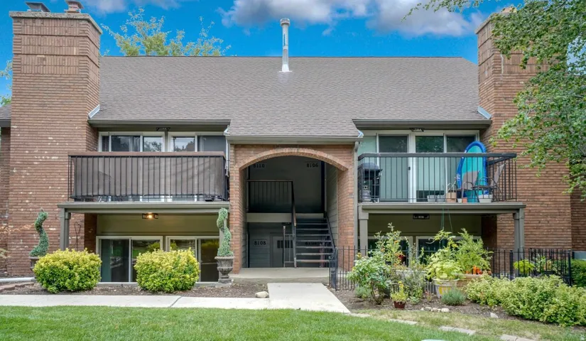 Brick exterior with a shingle roof