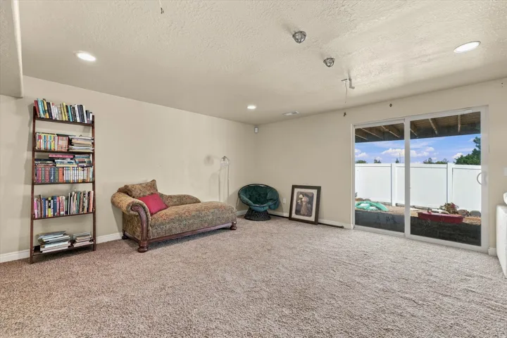 Sliding glass door to backyard