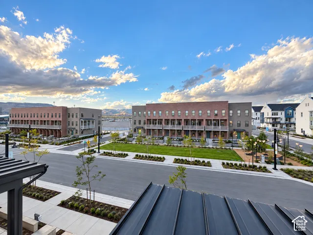Townhome community featuring modern architectural styles