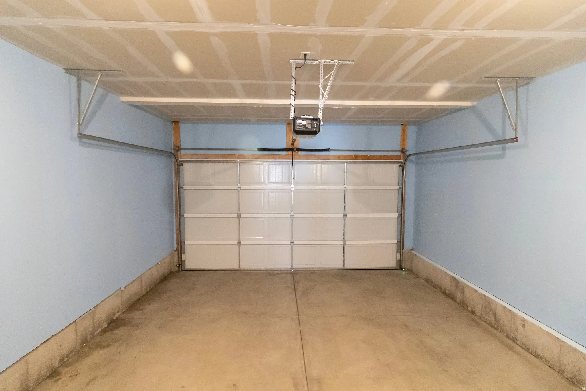 Garage with automatic garage door opener
