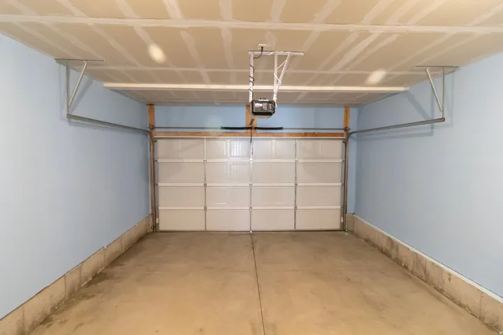 Garage with automatic garage door opener