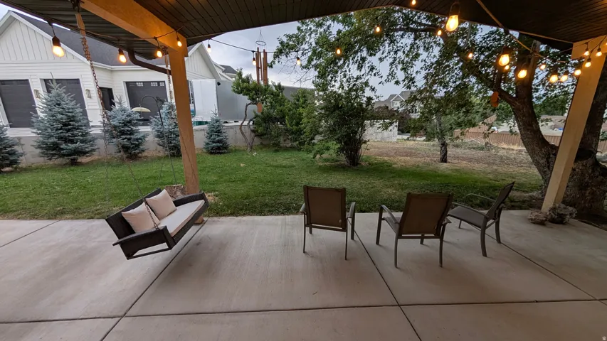 Upstairs patio
