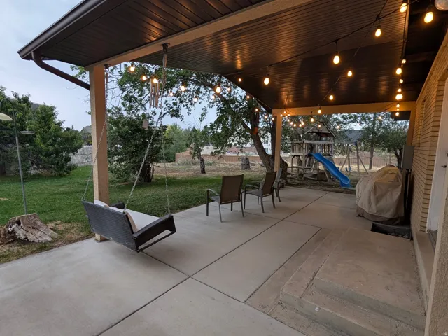 Upstairs patio