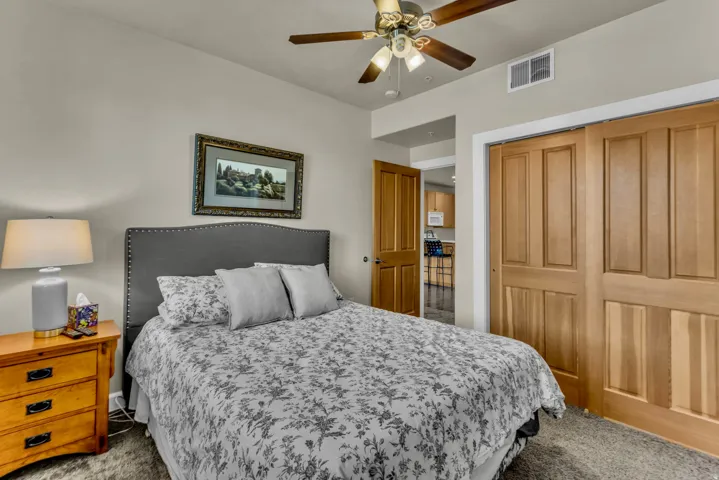 Guest bedroom, with guest bathroom across the hall.