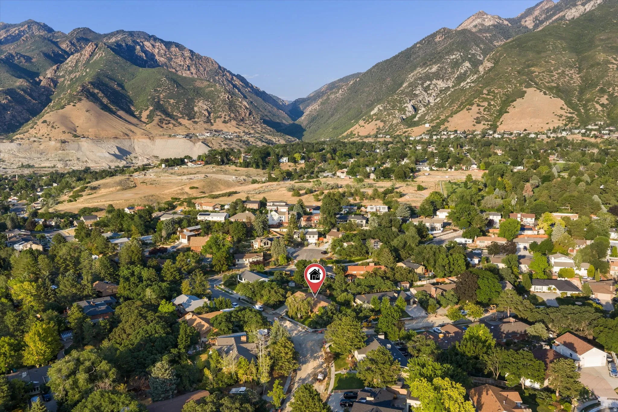 Residential property situated in a tree-lined neighborhood