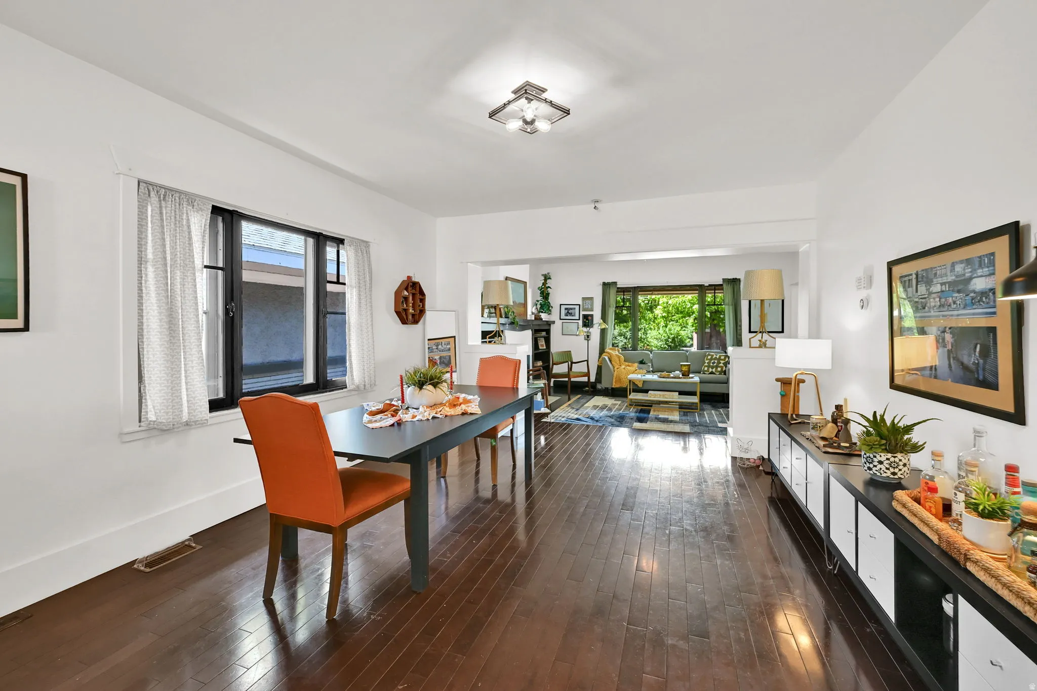 Open-concept living area