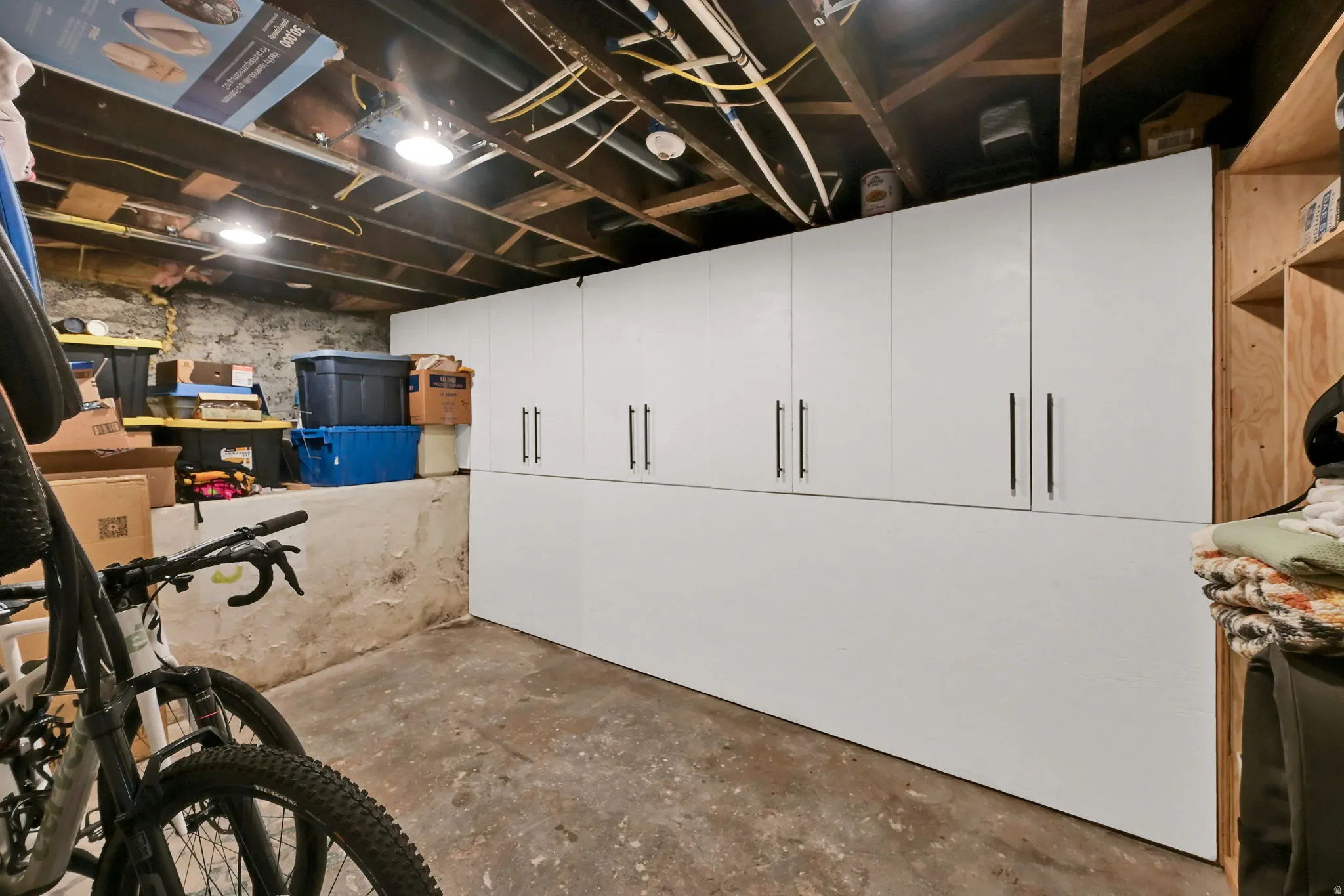Built in storage.  One of two storge rooms.