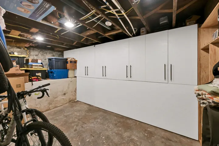 Built in storage.  One of two storge rooms.