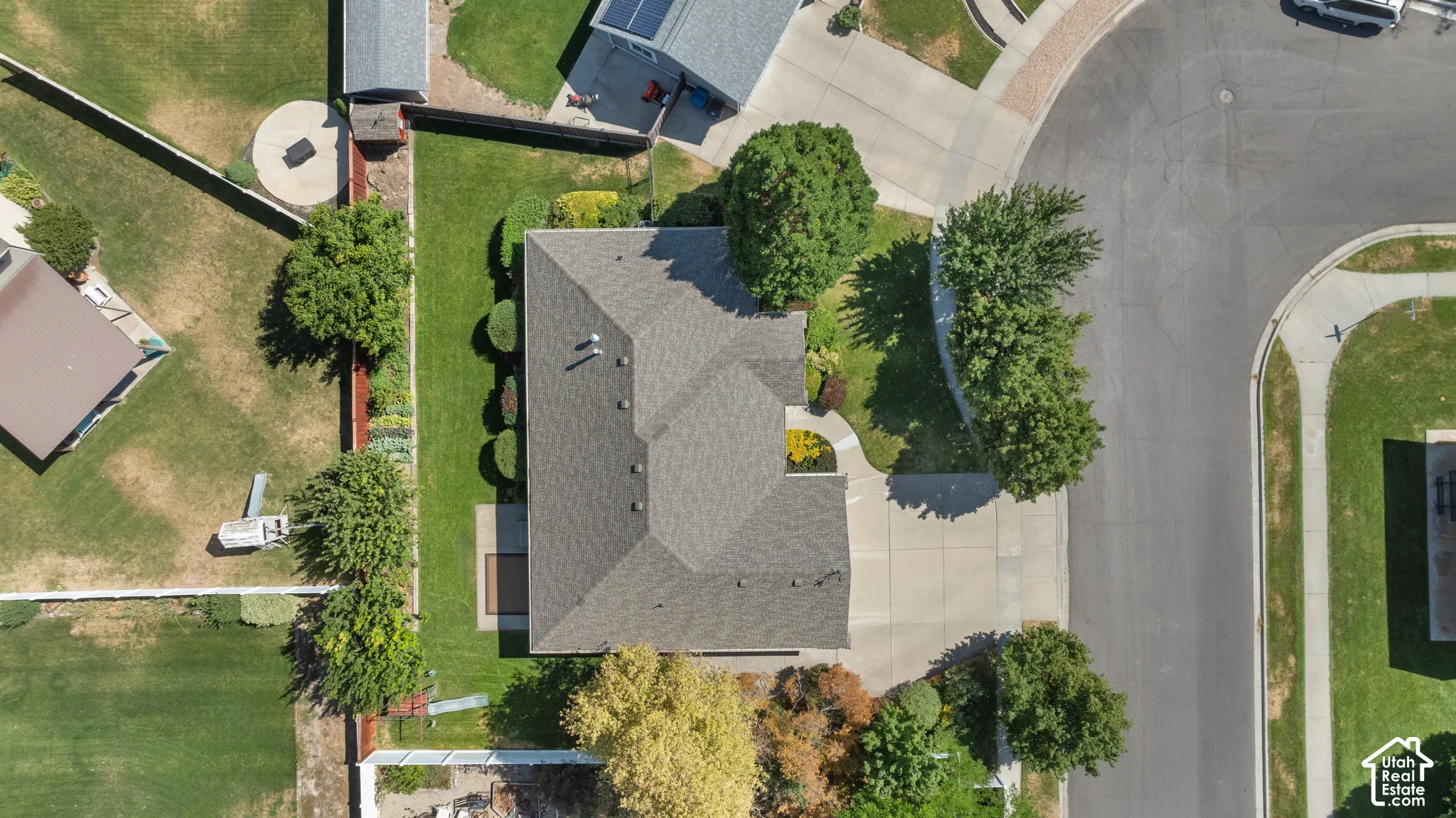 Aerial view of home