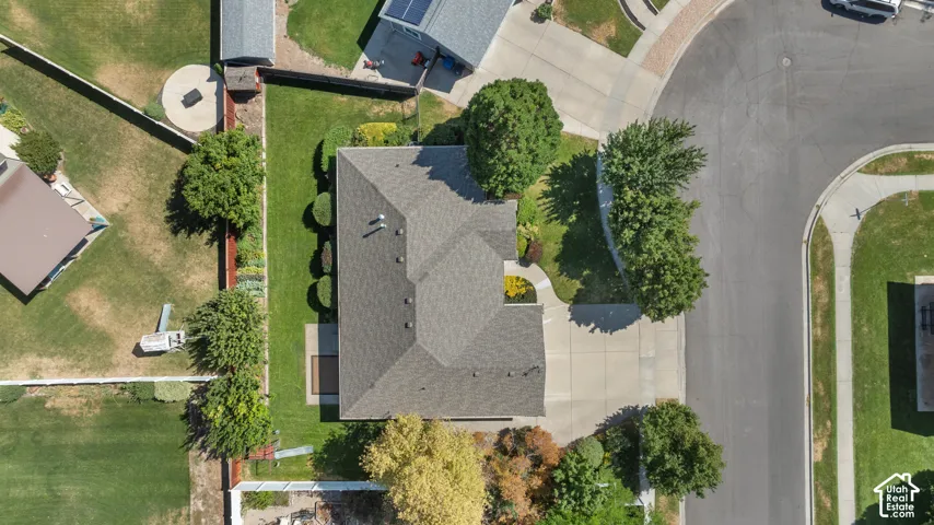 Aerial view of home