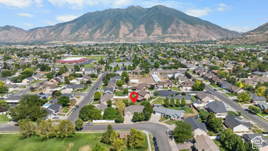 Aerial view of community - home is across the street from the neighborhood park