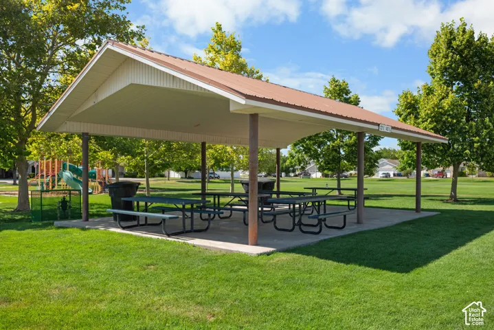 community park with pavilion