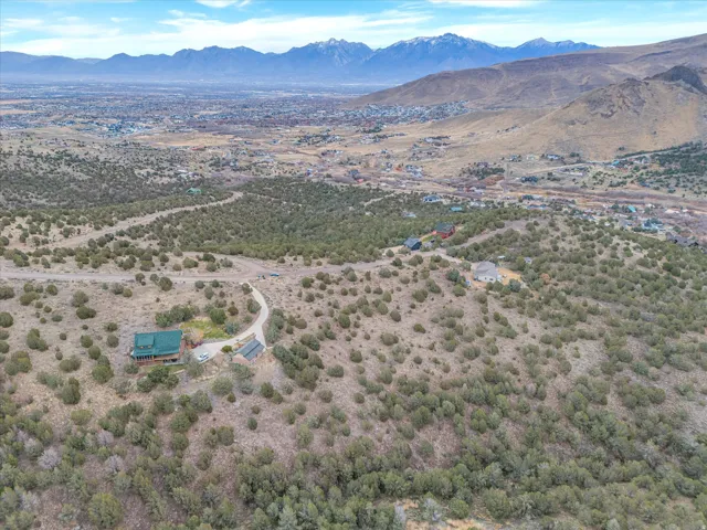 Expansive property with natural desert landscaping and scattered trees