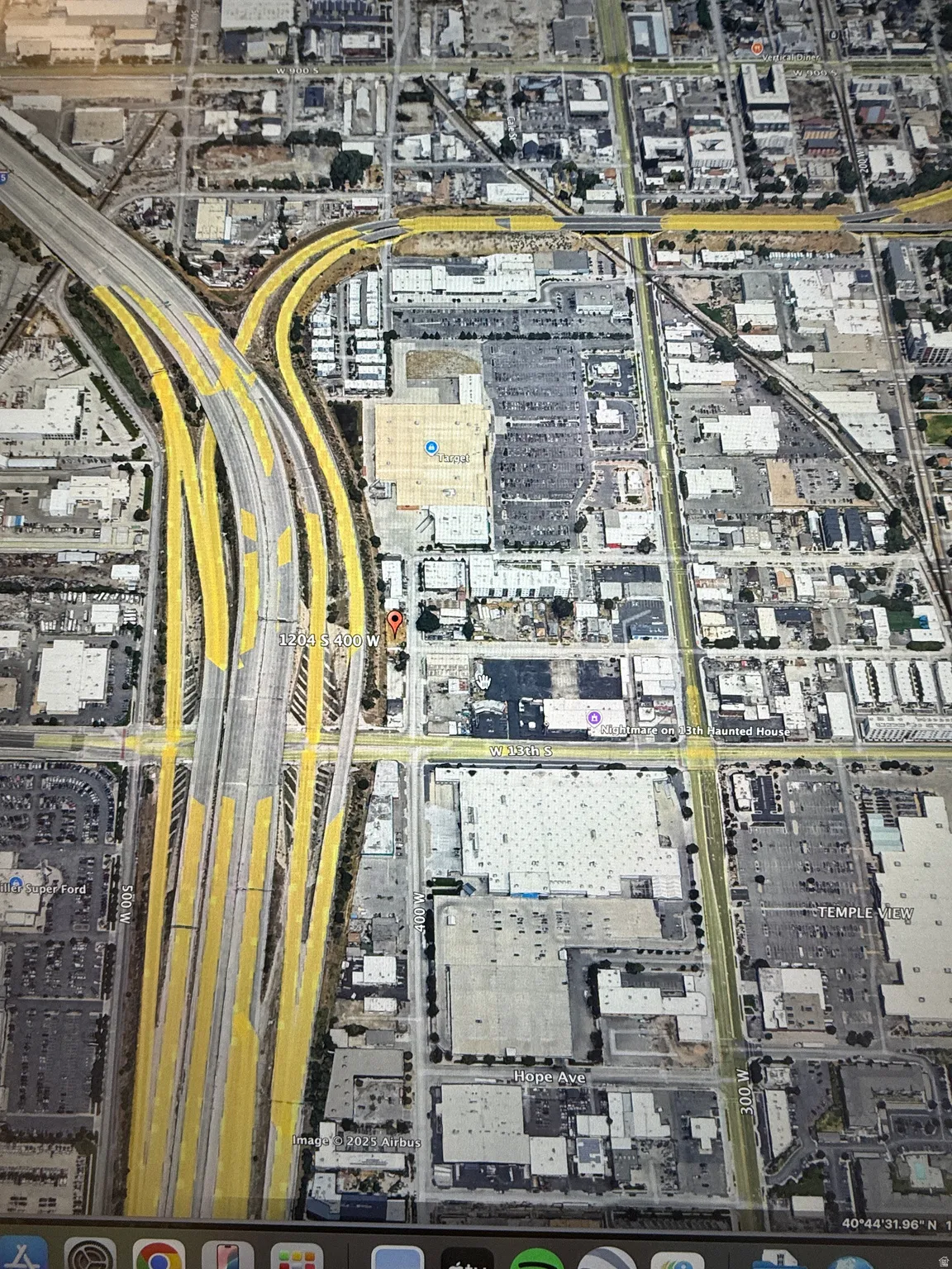 Aerial Map. Displaying a geographical overview of the property and its surrounding infrastructure