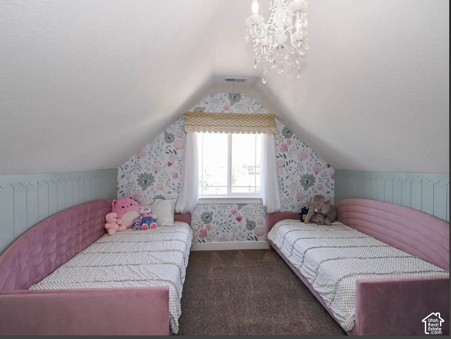 Bedroom #4 tucked under the eaves for a cozy room