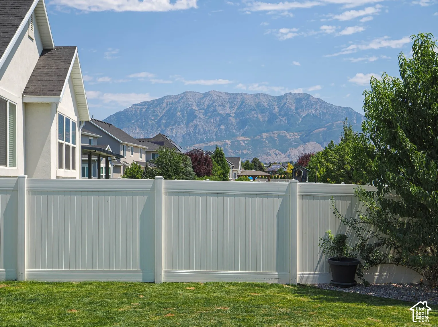 Mountain view from the back patio
