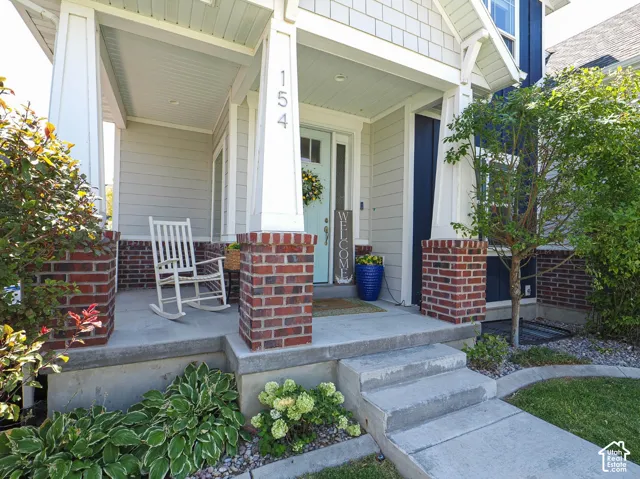 Relax on the covered front porch