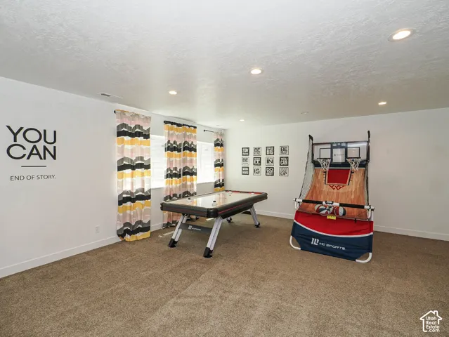 Large rec room with good exterior light
