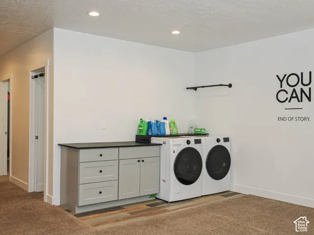 Laundry hookups for the basement bedrooms