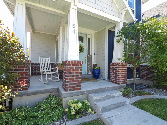 Relax on the covered front porch