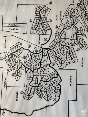 Master Development Plan. Depicting the phased subdivision and lot layout of the property with designated phases and infrastructure corridors