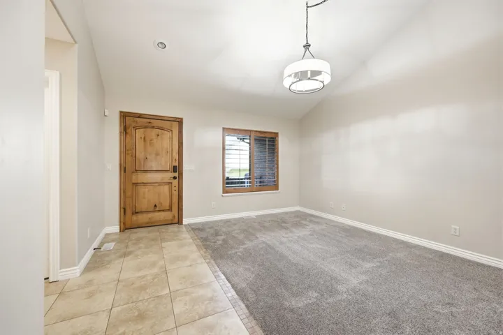 Front entry and front room