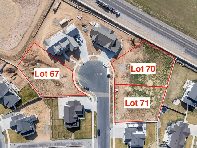 Aerial Site Plan. Outlining lot boundaries and identifying specific property parcels