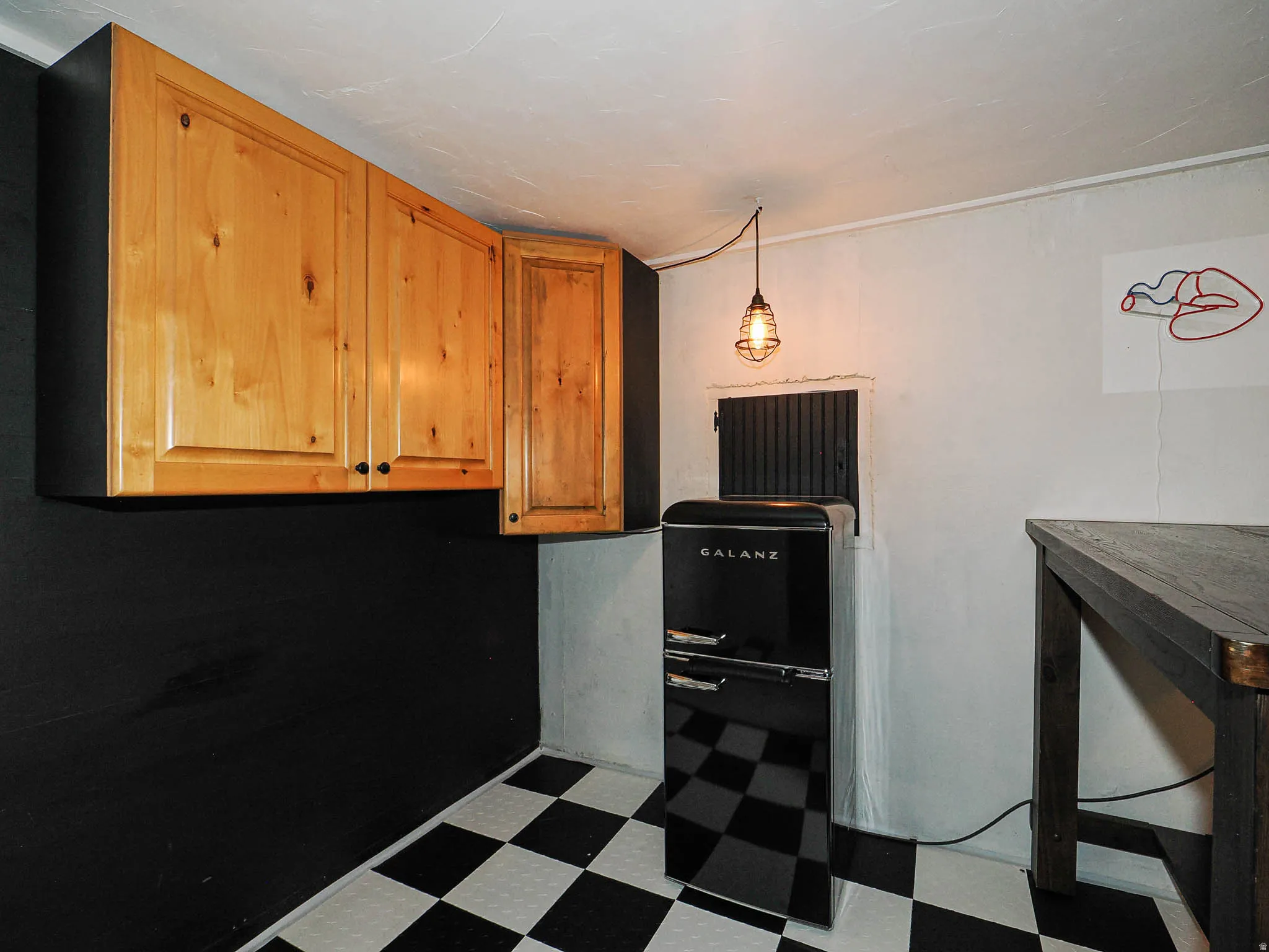 Possibility of a 2nd kitchen, and a compact black refrigerator